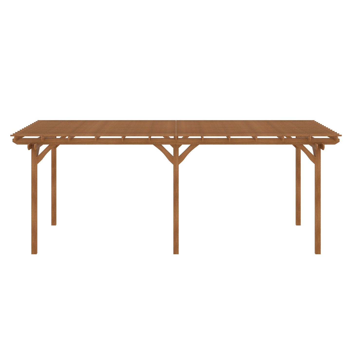 Outsunny 12' x 20' Outdoor Pergola, Wood Gazebo Grape Trellis with Stable Structure for Climbing Plant Support, Garden, Patio, Backyard, Deck
